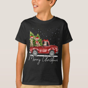 Camiseta Feliz Navidad Chihuahua Santa Red Truck Xmas Rei