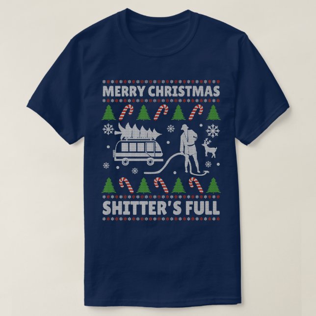 Camiseta Feliz Navidad Chitters Navidades feos y llenos de  (Diseño del anverso)
