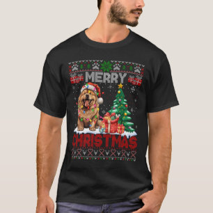 Camiseta Feliz Navidad Chow Perro Perro Chow Familia Feo Xm