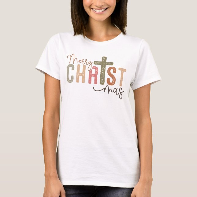 Camiseta Feliz Navidad Christian T-Shirt (Anverso)