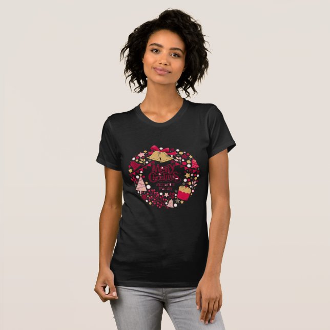 Camiseta Feliz Navidad Ciervo (Anverso completo)