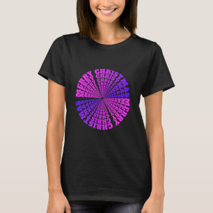 Camiseta Feliz Navidad Colorido diseño Fluorescente