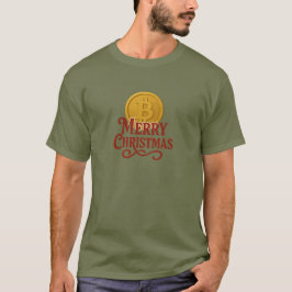 Camiseta Feliz Navidad Comerciante de Bitcoin
