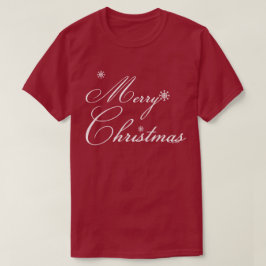 Camiseta Feliz Navidad con copas de nieve