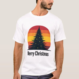 Camiseta Feliz Navidad con el árbol de Navidad