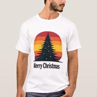 Camiseta Feliz Navidad con el árbol de Navidad