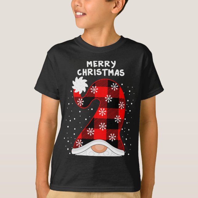 Camiseta Feliz Navidad Con Gnomes Jugados A Mano (Anverso)