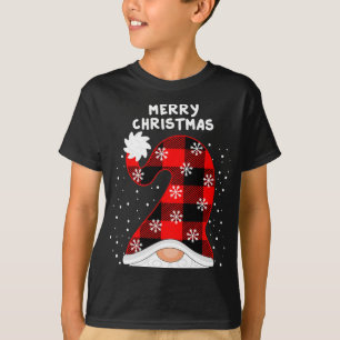 Camiseta Feliz Navidad Con Gnomes Jugados A Mano
