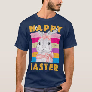 Camiseta Feliz Navidad Conejo Retro Conejo Infantil Diseño