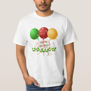 Camiseta Feliz Navidad, confeti dorado,