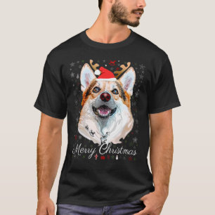 Camiseta Feliz Navidad Corgi Lindo Santa Perro Reno Feo
