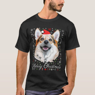 Camiseta Feliz Navidad Corgi Santa Dog Navidades feos Swe