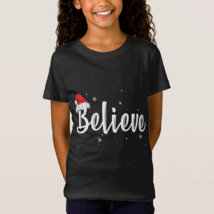 Camiseta Feliz Navidad, creencia en Santa Claus coincidiend