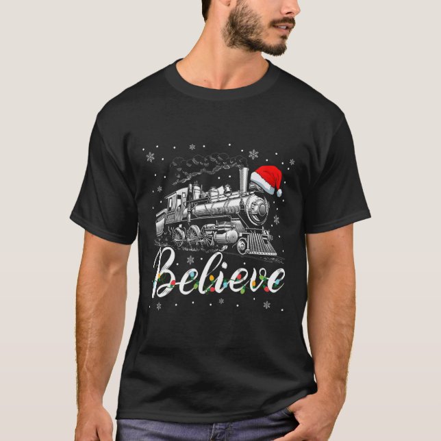 Camiseta Feliz Navidad, Creer En La Navidad Familiar De San (Anverso)