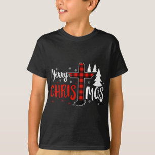 Camiseta Feliz Navidad cristianos, búfalo tocado