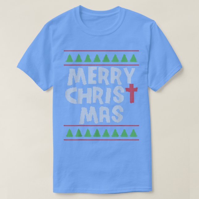 Camiseta Feliz Navidad Cristianos Regalos Buffalo Pagado (Diseño del anverso)