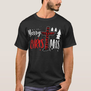 Camiseta Feliz Navidad Cristianos Regalos De Búfalo A Pa