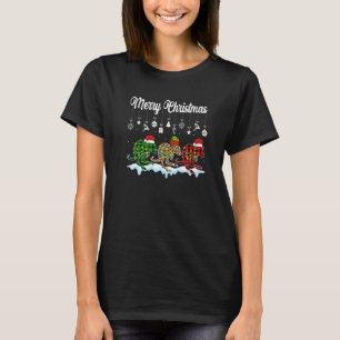 Camiseta Feliz Navidad Cute Kangaroo Xmas Leopardo
