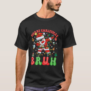 Camiseta Feliz Navidad Dabbing Santa Bruh Noches Luces Wom