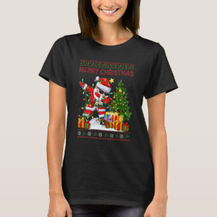 Camiseta Feliz Navidad Dabbing Santa Gafas de sol X Mas Lig