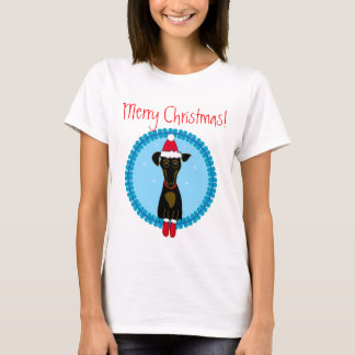 Camiseta Feliz Navidad Dachshund