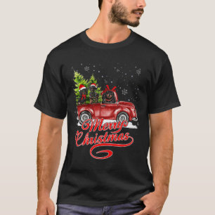 Camiseta Feliz Navidad Dachshund Dog Lover Santa Reindeer