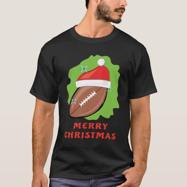 Camiseta Feliz Navidad de Fútbol - Divertido (Anverso)