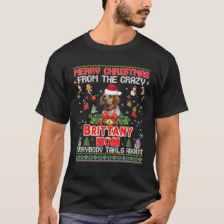 Camiseta Feliz Navidad De La Madre Del Perro Británico
