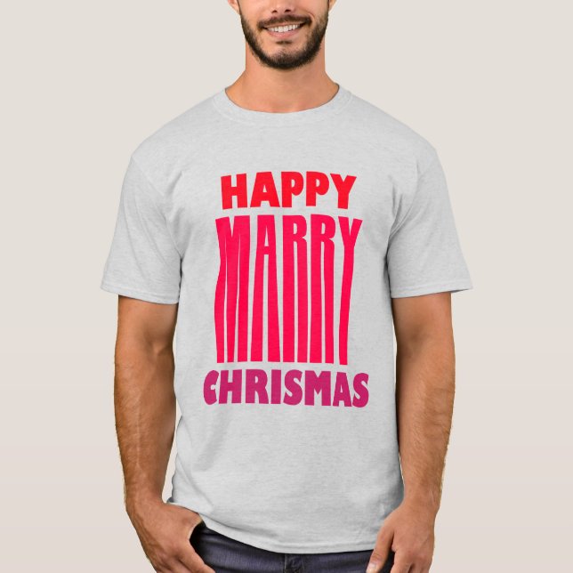 Camiseta Feliz navidad de matrimonio  (Anverso)