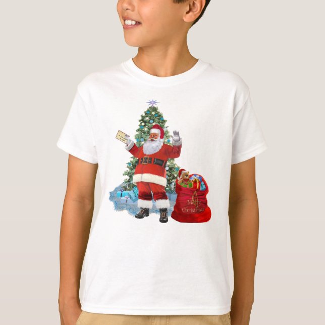 Camiseta Feliz Navidad de parte de Santa (Anverso)