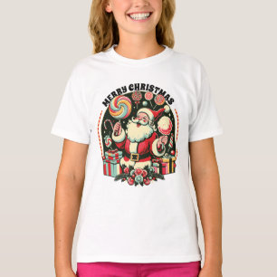 Camiseta Feliz Navidad Decoraciones Santa Claus