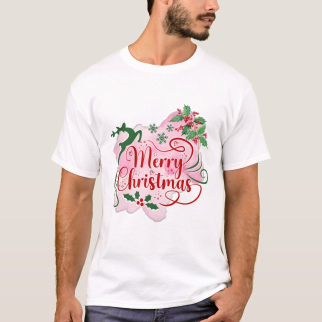 Camiseta Feliz Navidad Deer (Anverso)