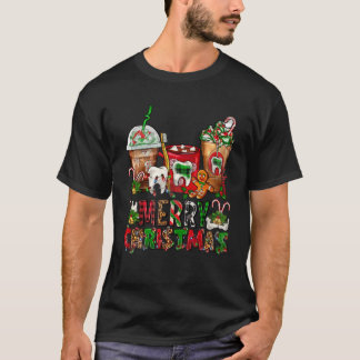 Camiseta Feliz Navidad Dentista Café Cafés Navidad Navidad