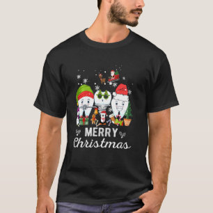Camiseta Feliz Navidad Dentista Dientes Santa Dental Elf Sn
