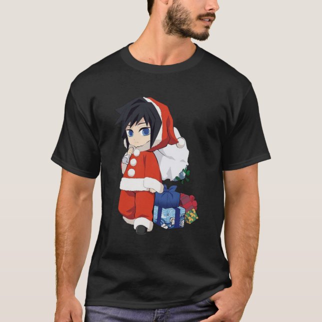 Camiseta Feliz Navidad desde Giyu Tomioka Demon Slayer 1 (Anverso)