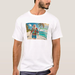 Camiseta Feliz Navidad desde la playa