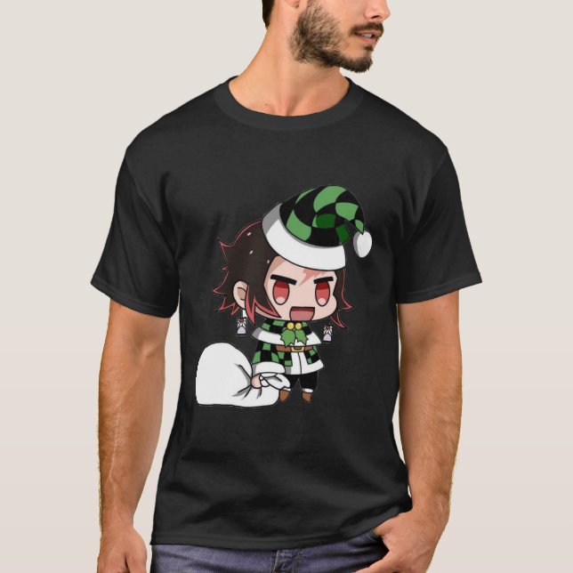 Camiseta Feliz Navidad desde Tanjiro Kamado Demon Slayer 2 (Anverso)