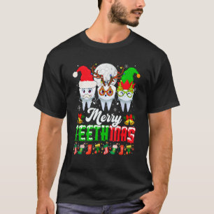 Camiseta Feliz Navidad Dientes Tres Reyes Santa Elf Tee