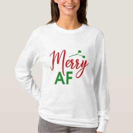 Camiseta Feliz Navidad divertida como F***