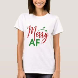 Camiseta Feliz Navidad divertida como F*** Navidades