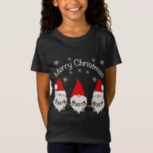 Camiseta Feliz navidad divertida Gnomes Cute Santa Claus Gr