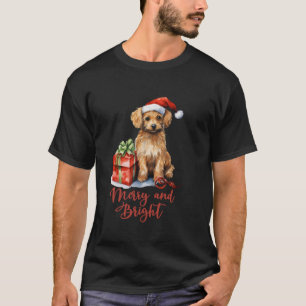 Camiseta Feliz Navidad Dog Merry and Bright L