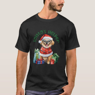 Camiseta Feliz Navidad Dog Santa s Helper Lon