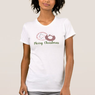 Camiseta Feliz Navidad Donuts Frosted Sprinkles