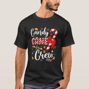 Camiseta Feliz Navidad Dulce Candy Cane Crew Xmas Tree Li