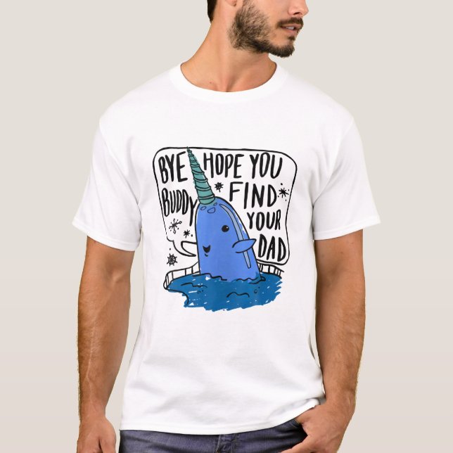 Camiseta Feliz Navidad-Elf Bye-Buddy-Hope-You-Find Your D (Anverso)