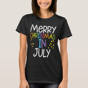Camiseta Feliz Navidad En Julio Estrellas Nochebuena De Ver