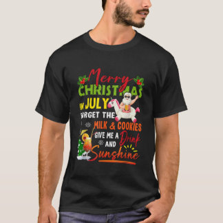 Camiseta Feliz Navidad En Julio Vacaciones De Verano De San