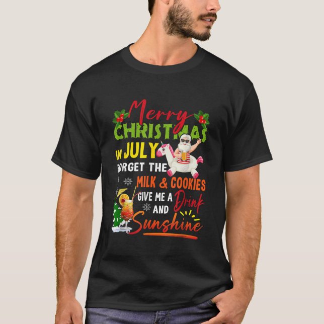 Camiseta Feliz Navidad En Julio Vacaciones De Verano De San (Anverso)