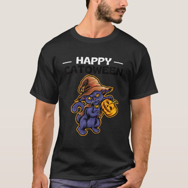 Camiseta Feliz Navidad en Meoween Halloween (Anverso)